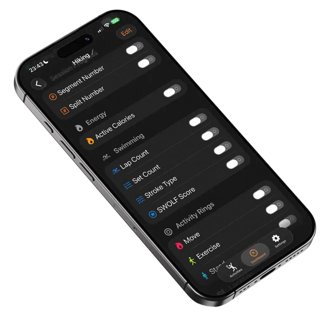iPhone metric picker