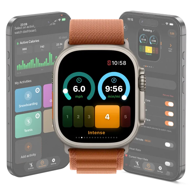 Apple Watch Ultra + iPhone companion (running)